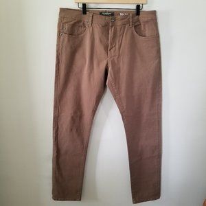 Liverpool Los Angeles Men's Modern Straight Brown Denim Jean's 38X34 New